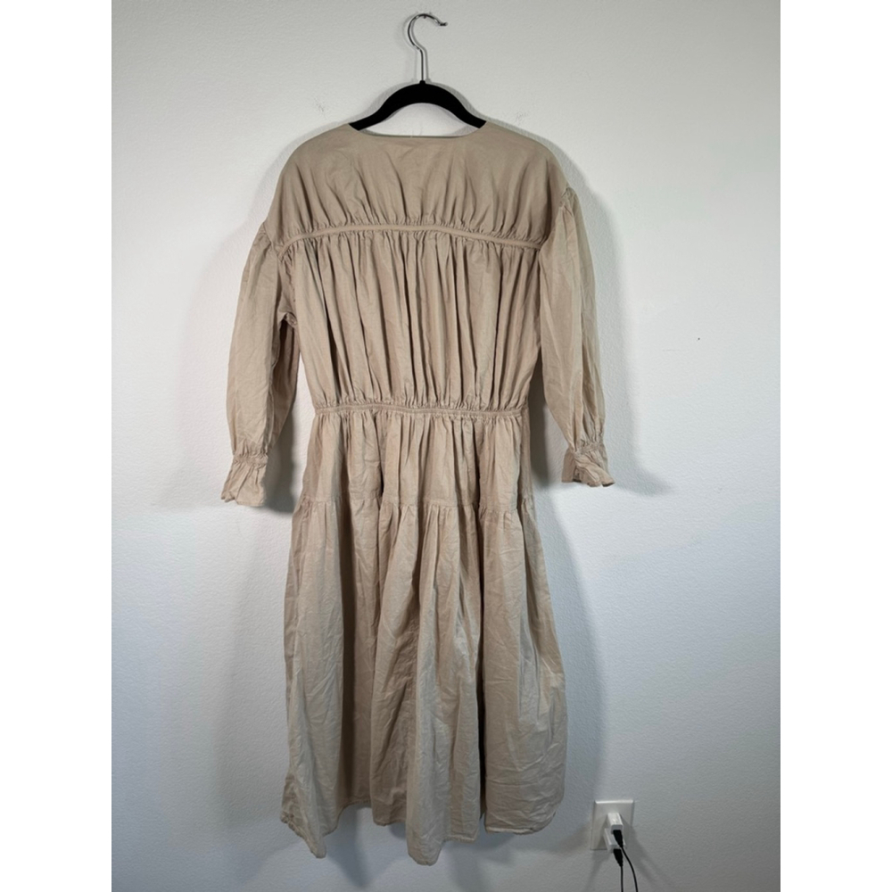 Women's ROOLEE Beige Midi Dress M - Picture 6 of 13